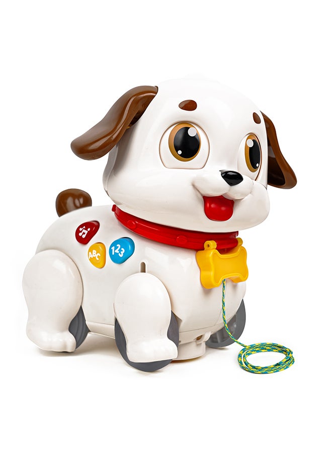 Hola Crawl & Pull Along Learning Puppy for Babies 6+ Months | Interactive Musical Dog Toy with Lights & Sounds | Encourages Walking & Motor Skills - Image 1