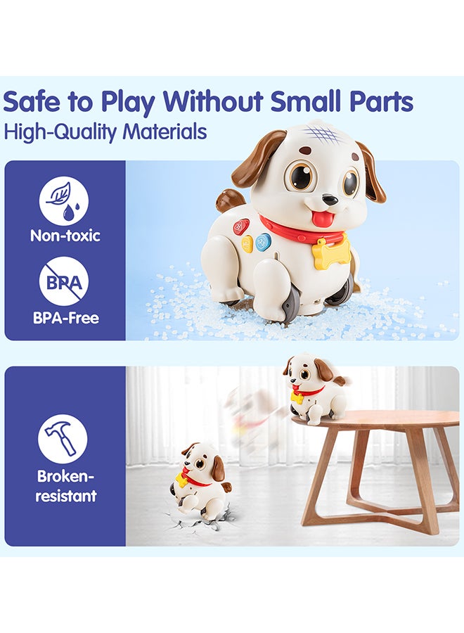 Hola Crawl & Pull Along Learning Puppy for Babies 6+ Months | Interactive Musical Dog Toy with Lights & Sounds | Encourages Walking & Motor Skills - Image 5