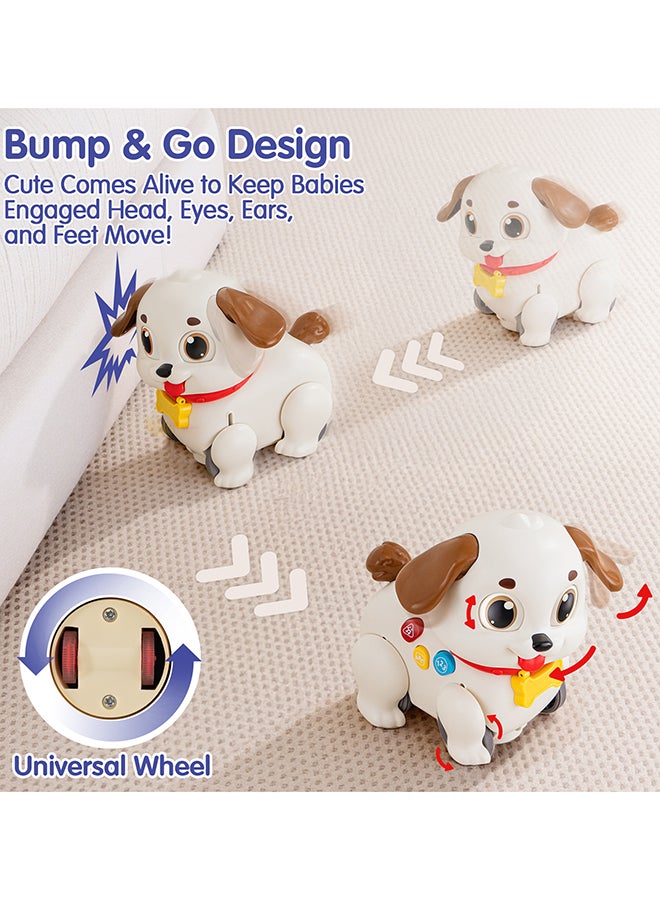 Hola Crawl & Pull Along Learning Puppy for Babies 6+ Months | Interactive Musical Dog Toy with Lights & Sounds | Encourages Walking & Motor Skills - Image 4
