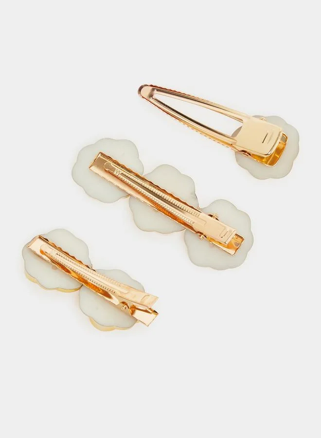 ستايلي مشابك شعر بشكل زهور