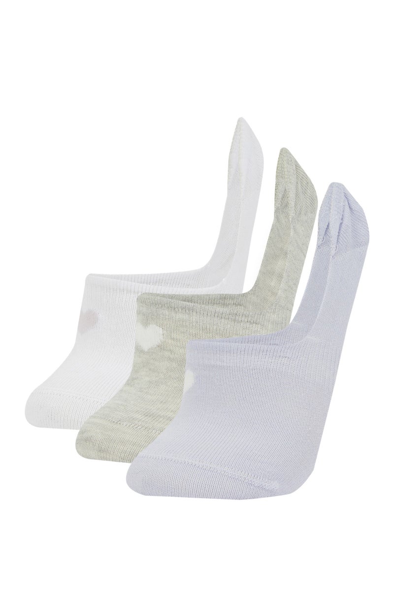 DeFacto Multicolour Woman 3 piece Babet Socks Casual - Image 1