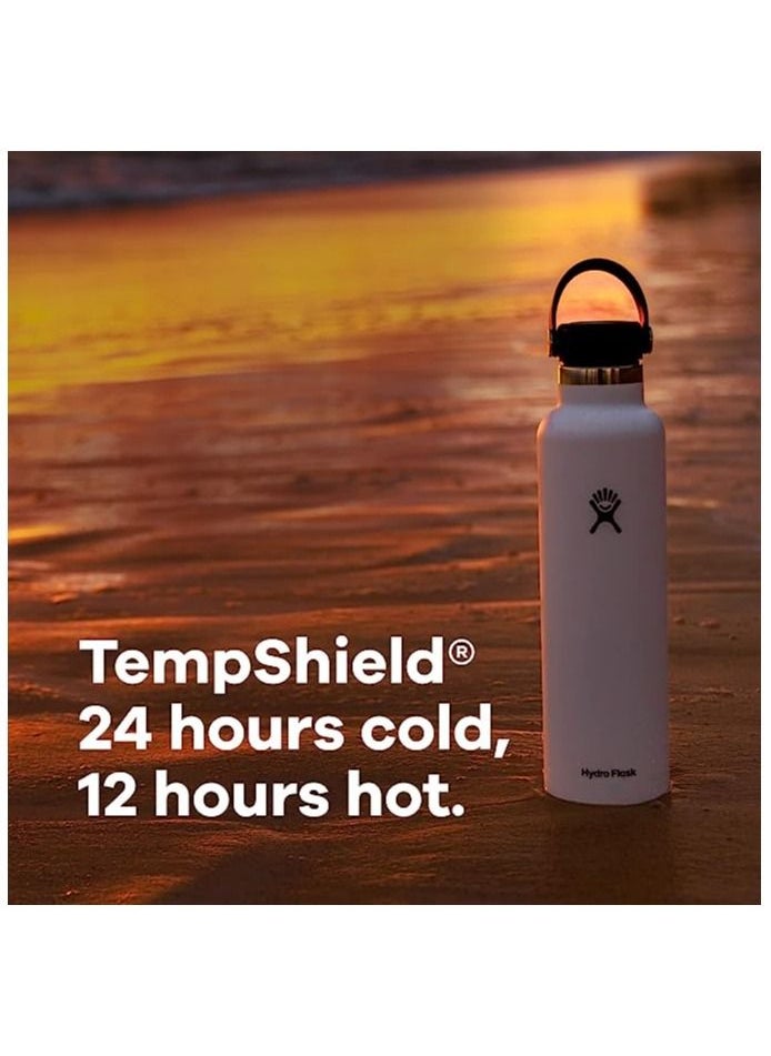 Hydro Flask - Flask 24 Oz Stainless Steel Vacuum Insulated Water Bottle Outdoor Sports. - Image 1