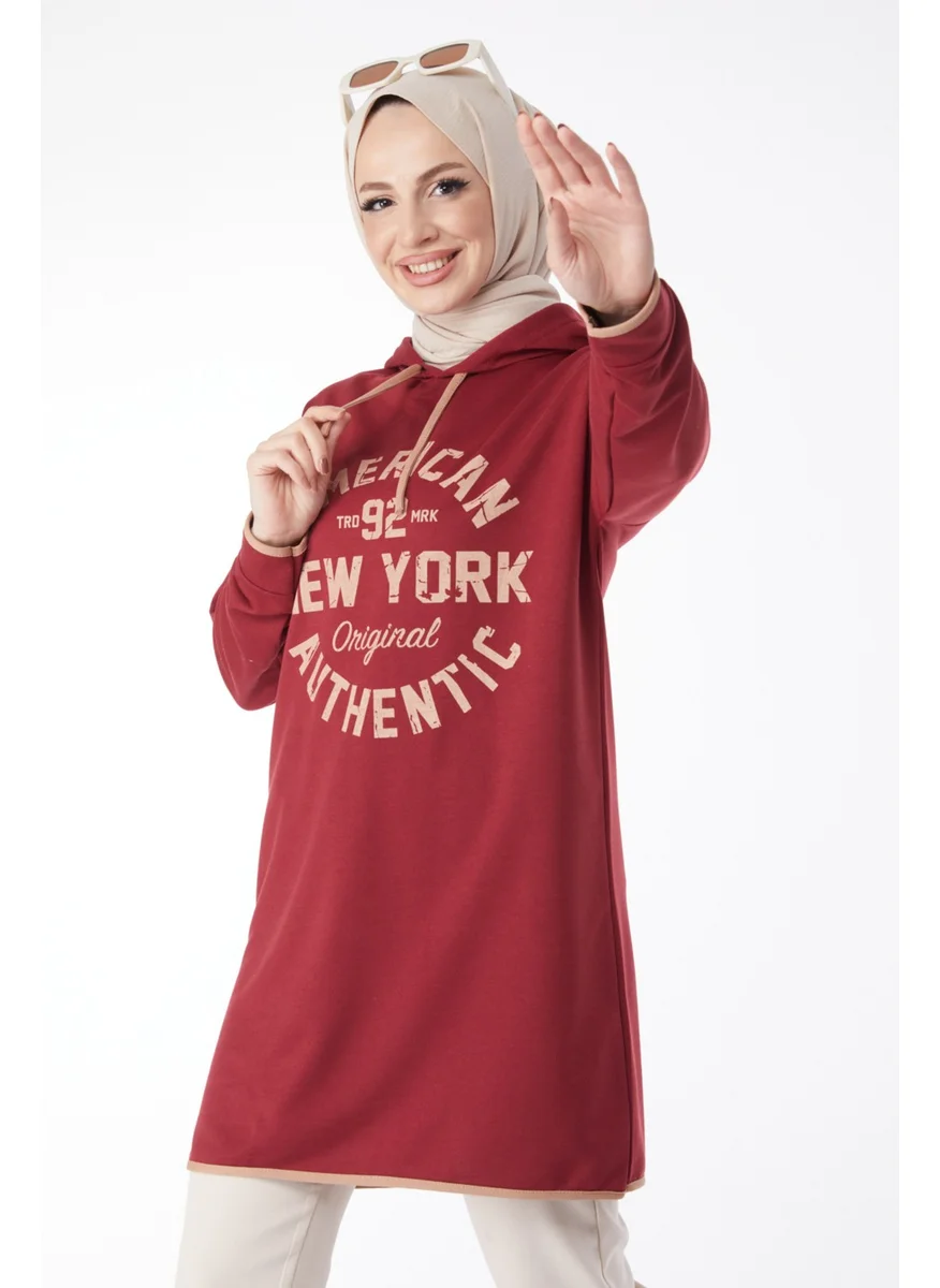 Tofisa 13130-BORDEO Front Printed Sweatshirt