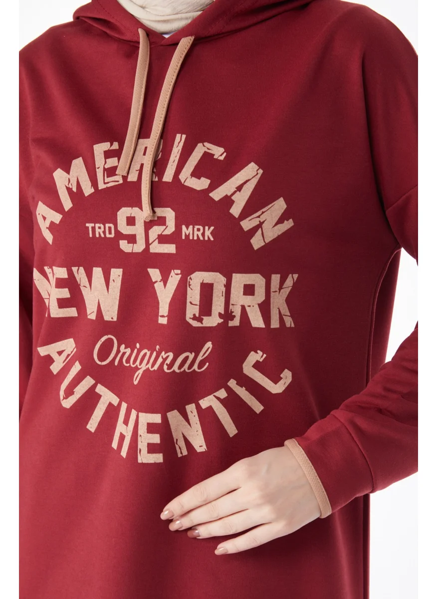 Tofisa 13130-BORDEO Front Printed Sweatshirt