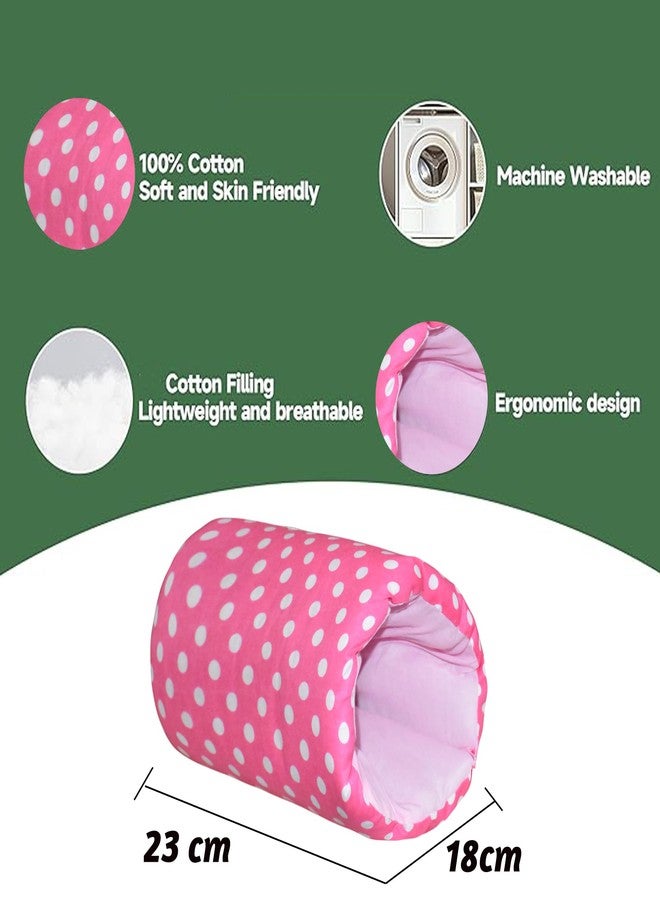 ParentsLap Baby Feeding Arm Pillow for New Born Nursing Pillow for Breast and Bottle Feeding Pillow (Polka dot) (Pink) - Image 4