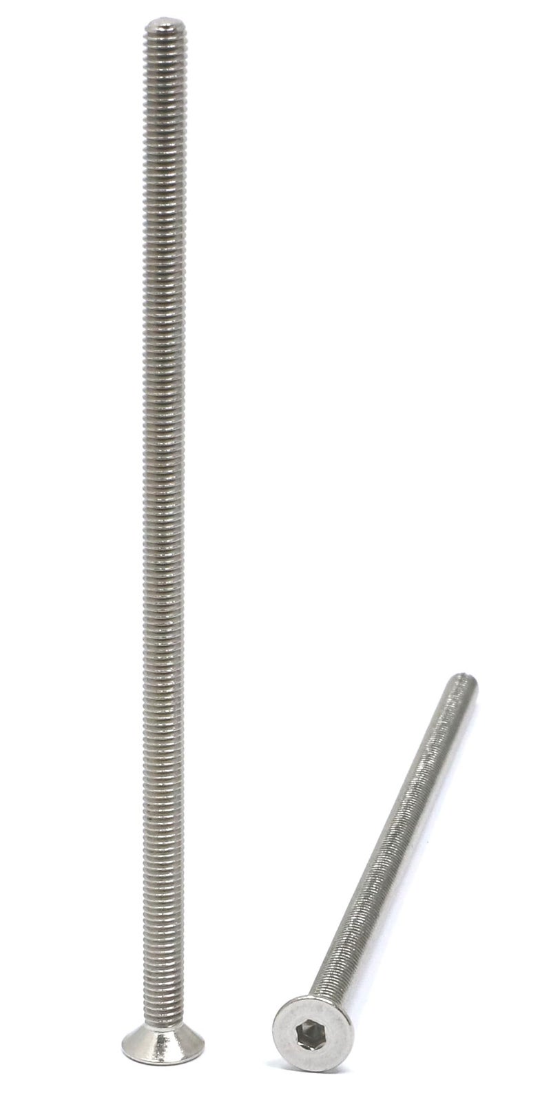 iexcell 10 Pcs M5 x 120mm Thread Pitch 0.8 mm Stainless Steel 304 Hex Socket Flat Head Cap Screws Bolts Kit - Image 3