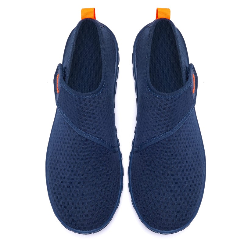 Racqua Mens Womens Water Shoes Aqua Swim Beach Shoes Barefoot Quick Dry Lightweight Sport Fishing Shoes Surfing Diving Pool Shoes Blue/Orange 13 Women/12 Men - Image 4