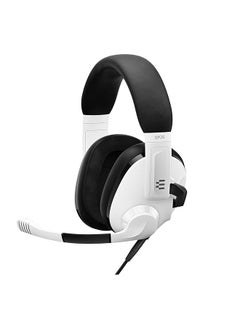 EPOS Audio H3 Closed Acoustic Gaming Headset With Noise Cancelling Microphone Plug And Play Audio Around The Ear Adjustable Ergonomic For Pc Mac Ps4 Ps5 Switch Xbox White  - Image 1