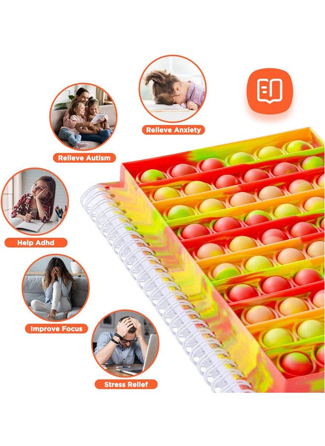 ISank - Spiral Notebook Push Pop Bubble Fidget Sensory Toys - Image 1