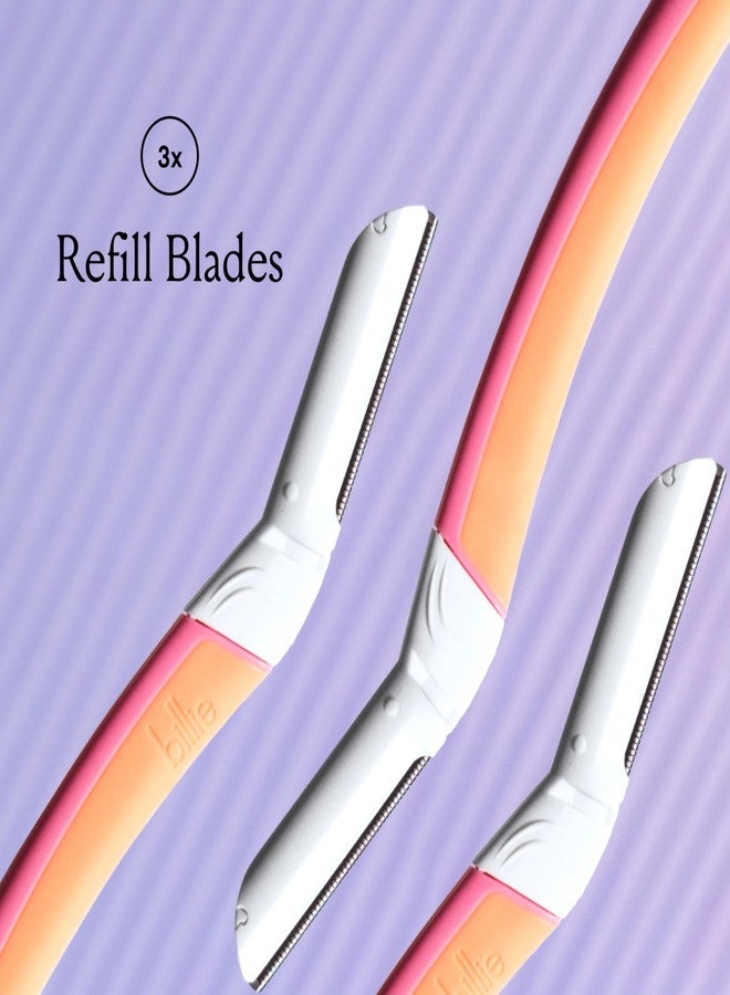 Billie - Dermaplane Refill Blades - Stainless Steel Blades with Safety Micro-guards - Nickel-free - Gently Exfoliates Skin - 3 count - Image 2
