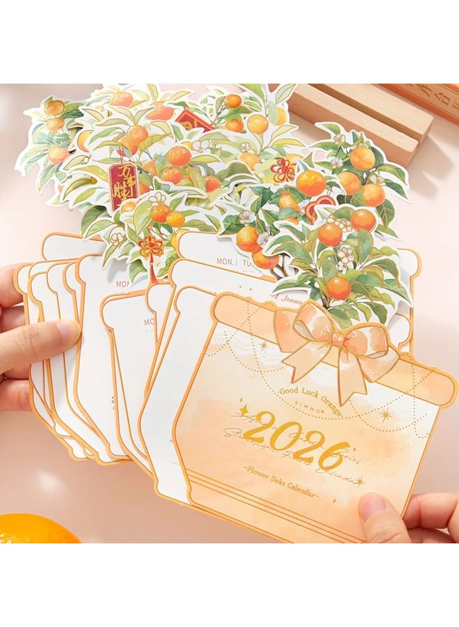 تقويم مكتبي على طراز ياباني أرجواني لحلم ليلة منتصف الصيف مع علامات شهرية ومخطط يومي - Image 2