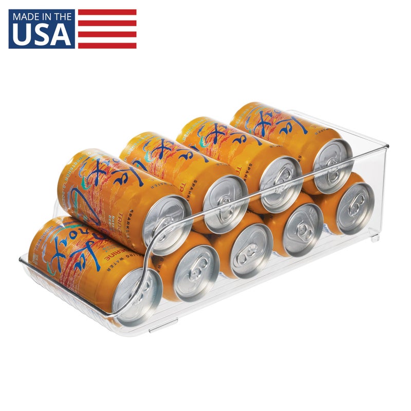 InterDesign iDesign Soda Can Dispenser for Refrigerator or Pantry - Clear - Made in USA - Image 2