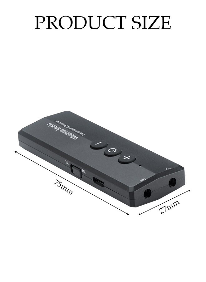DUNISO - Bluetooth Receiver,Bluetooth 5.0 Car Adapter,Audio Receiver,Two Modes，Plug and Play，Apply to Suitable For TV, Laptop, Desktop Computer, Projector, Headphones, Mobile Phone，Speaker，76*27.5*11.5mm - Image 1
