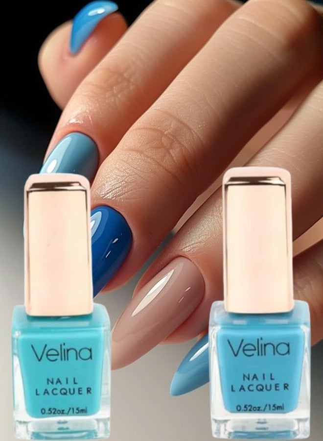 Velina Matte Nail Polish 14 Cyan 11 Blue