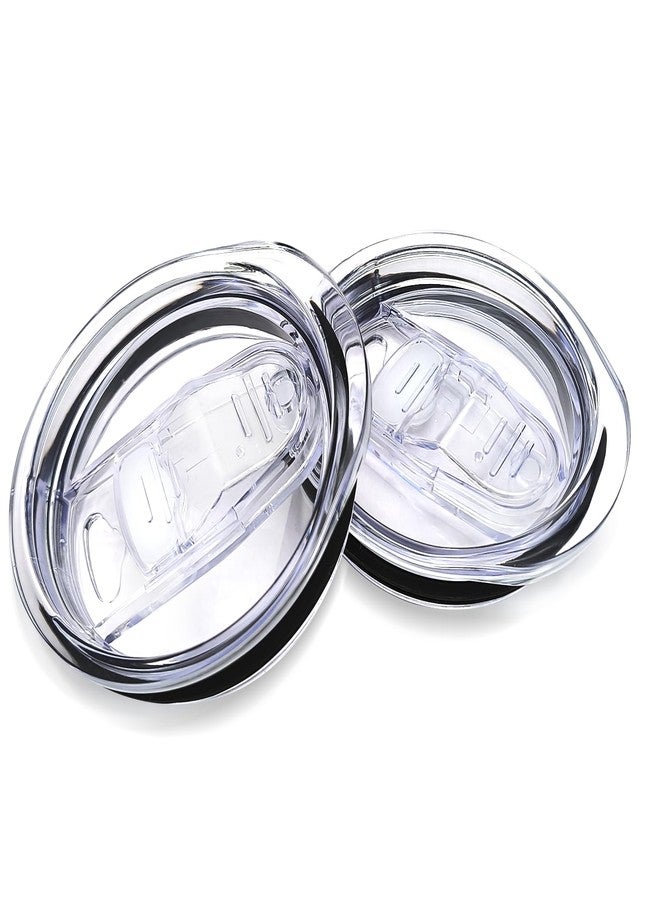 XccMe 20oz Skinny Tumbler Replacement Lids 2 Pack,Spill Proof Splash Resistant Silicone Sliding Covers,Straw Friendly, BPA Free - Image 1