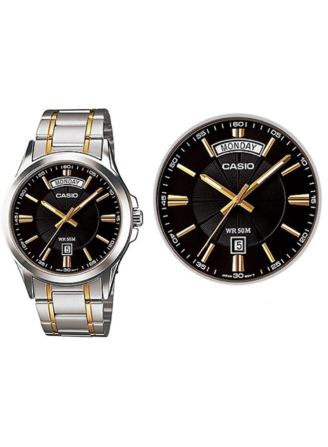 Stainless Steel Analog Wrist Watch MTP-1381G-1AVDF