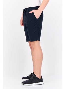 Algspar Men Textured Basic Shorts, Black  - Image 2
