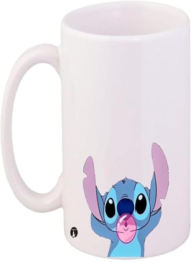 RYN Stitch Printed Coffee Mug White/Blue/Purple 11Ounce - RYNmg13071