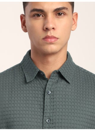 Mid Grey Jacquard Round Textured Shirt - pzsku/Z956E7A2FCF244B7F71D3Z/45/_/1738236176/78a31b7e-b207-46c3-b9fa-17bc2c4b09a7