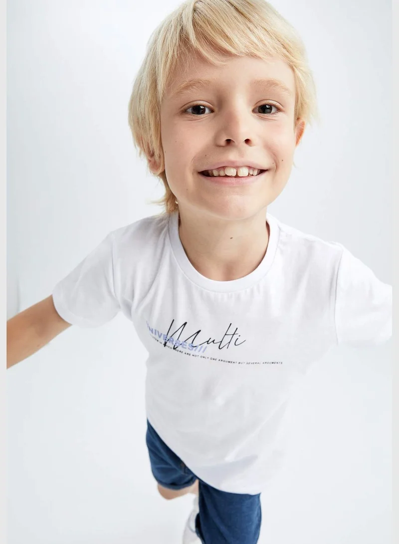 DeFacto Boy Regular Fit Crew Neck Short Sleeve T-Shirt