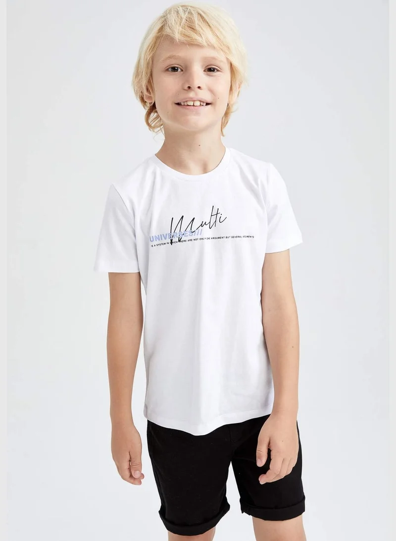 DeFacto Boy Regular Fit Crew Neck Short Sleeve T-Shirt