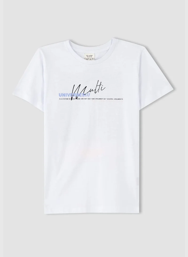 DeFacto Boy Regular Fit Crew Neck Short Sleeve T-Shirt