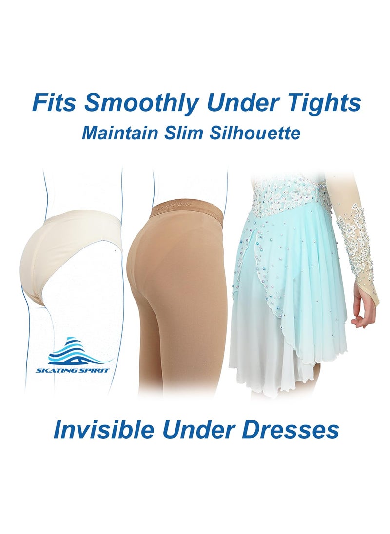 Skating Spirit Skating Spirit Padded Figure Skating Competition Underskirt Shorts, Slim Padded Panties, Gel Pad Tailbone Cushion Protective Shorts (Large)  - Image 3