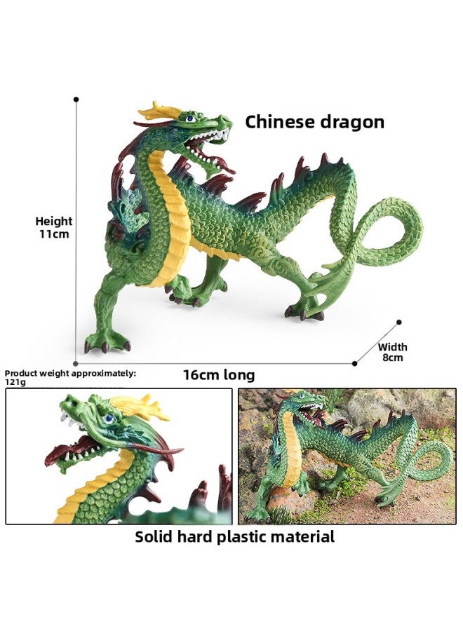 Children's Simulation Warcraft Dragon Dinosaur Model Toy Double-headed Dragon Thunder And Lightning Magic Dragon Black Dragon Wind God Magic Dragon Ornaments 