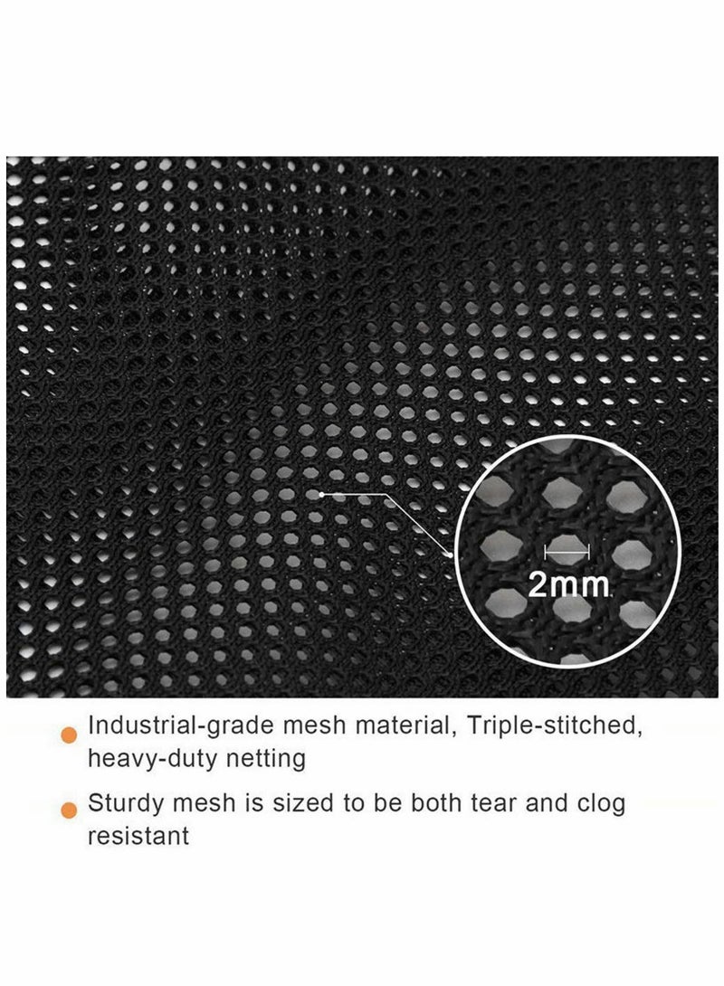 Zikra Pond Mesh Pump Filter Bag with Drawstring - Ideal for Pond Biofilters, Aquarium Filtration, and Outdoor Swimming Pools - Durable Black Media Bag for Efficient Filtration - Image 4