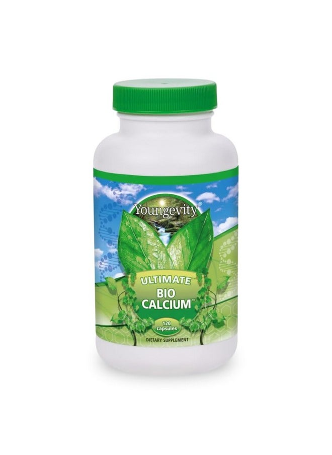 يونغيفيتي Youngevity Bio Calcium™ - كالسيوم حيوي متوفر + مغنيسيوم، زنك، نحاس، بوتاسيوم، بورون - مكمل غذائي قابل للامتصاص لدعم العظام - (120 كبسولة)  - Image 1