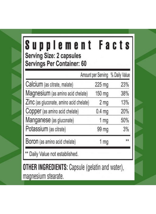 يونغيفيتي Youngevity Bio Calcium™ - كالسيوم حيوي متوفر + مغنيسيوم، زنك، نحاس، بوتاسيوم، بورون - مكمل غذائي قابل للامتصاص لدعم العظام - (120 كبسولة)  - Image 2