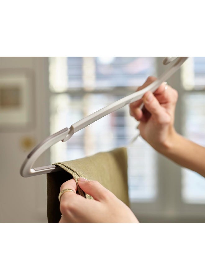 Joseph Joseph Anti-tangle Cloth Hangers 5pcs Ecru - Image 5