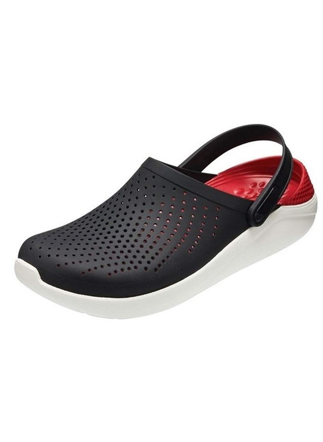 Zerol Zerol Clogs for Men || Extra Soft Comfortable Clogs || Flip Flop || Slippers || Clog clog02 blackred10 UK/India (44 EU)  - Image 1