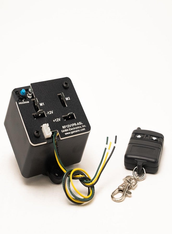 GAMA Electronics RF Remote Control Reverse Polarity 12VDC Motor Control with Auxiliary Switch Input - Image 1