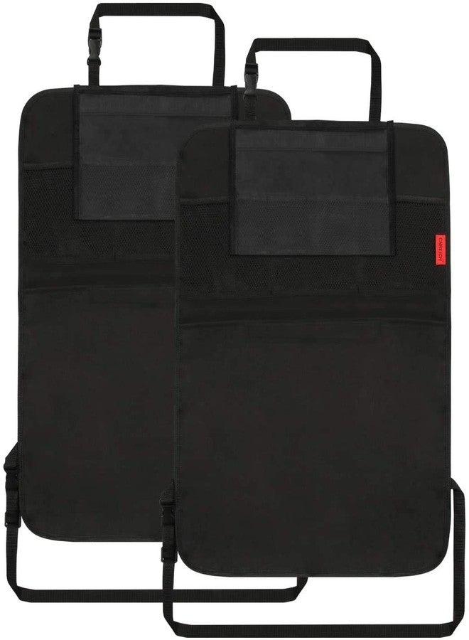 Kaiphy Car Backseat Organizer Premium Quality Car Kick Mats with 10" Tablet Holder - Extra Large Pocket- Sturdy Top 2Pack - Image 3