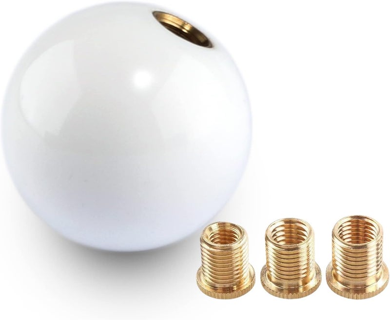 YIUIY Universal Round Ball Gear Shift Knob - Pure White - Image 1