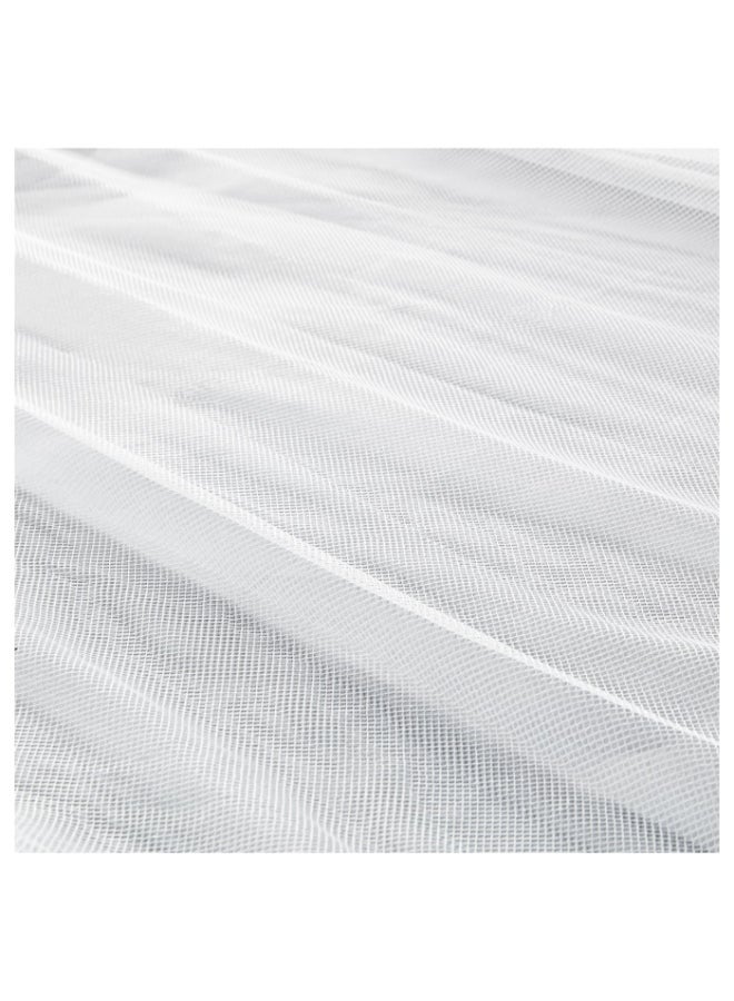 NIBEMINENT Outdoor Sunshade Net White 150centimeter - Image 3