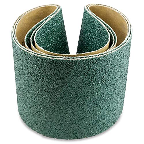 Red Label Abrasives 3 X 21 Inch 24 Grit Metal Grinding Zirconia Sanding Belts, 4 Pack - Image 2