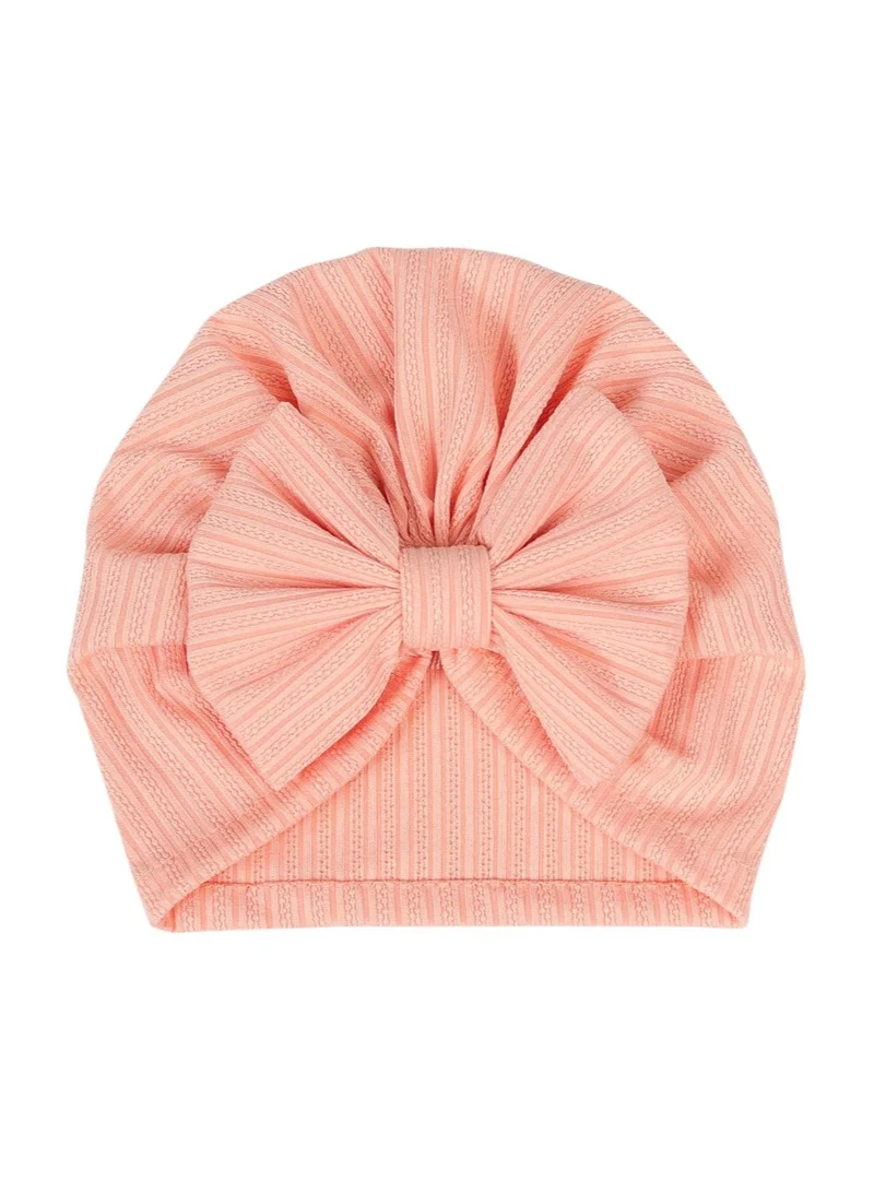 بمبىمىشى Bambimici -  BabyBow Turban Hat and Mittens - Pomelo Pink