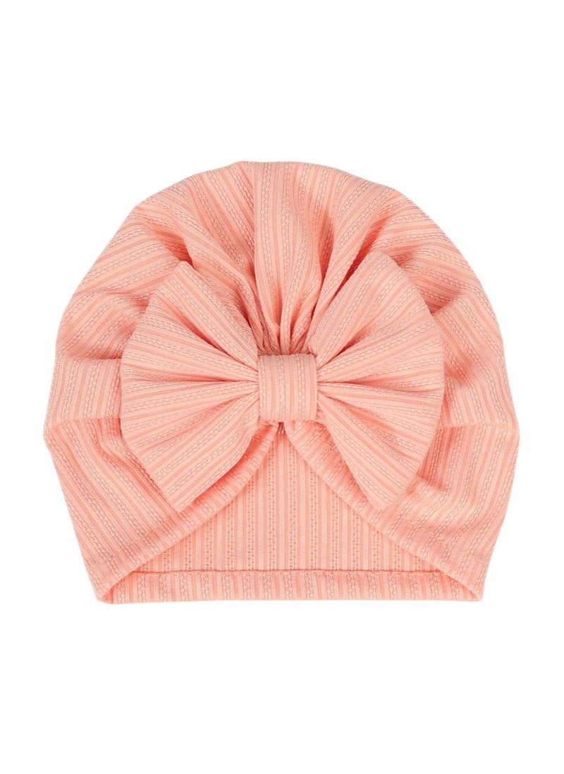 Bambimici Bambimici -  BabyBow Turban Hat and Mittens - Pomelo Pink  - Image 2
