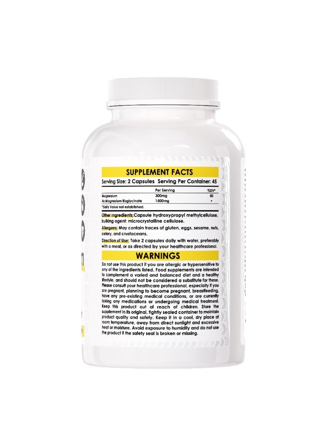 Sporter Magnesium Glycinate 1500mg – High Absorption Formula | Supports Sleep, Muscle Recovery & Heart Health | 90 Capsules - Image 2