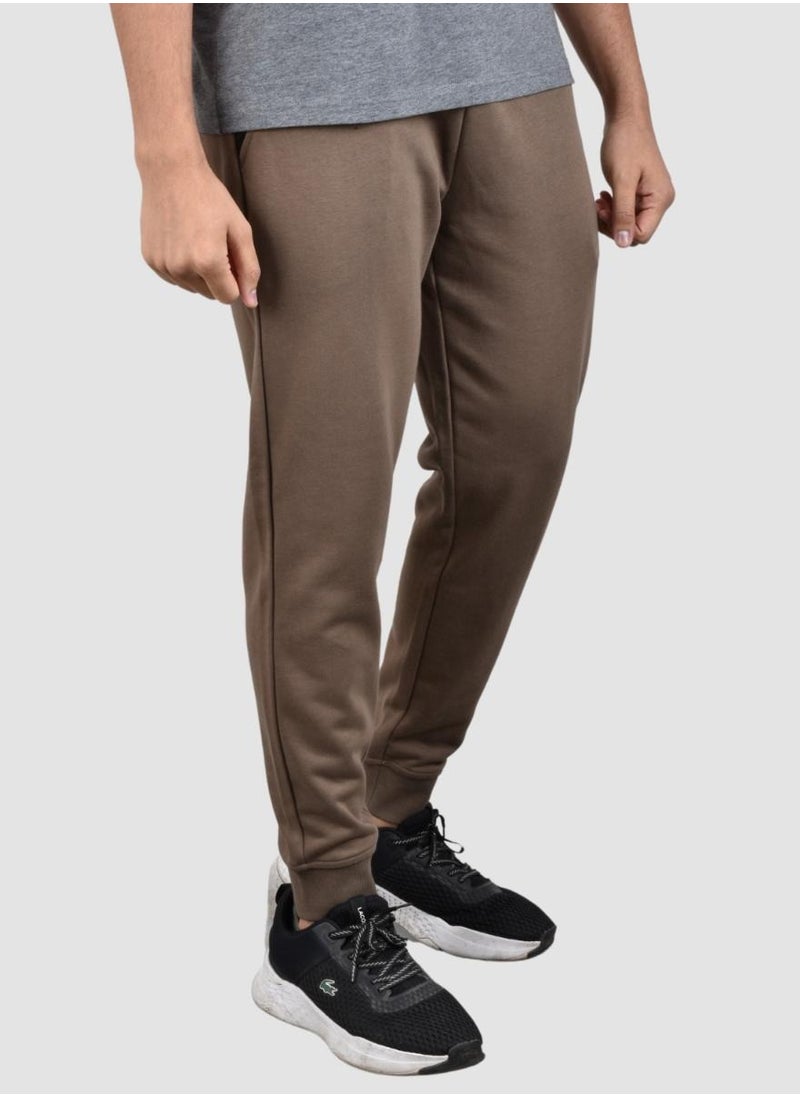 GIORDANO - سروال جوجير من قماش تيري الفرنسي للرجال - بني - Image 1