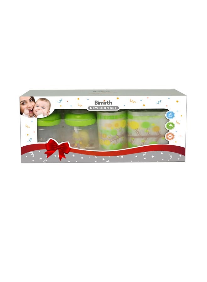 56-Piece Safe and Convenient Breast Milk Storage Fresh Bags With 2PCS Newborn 180ml Bottle Set