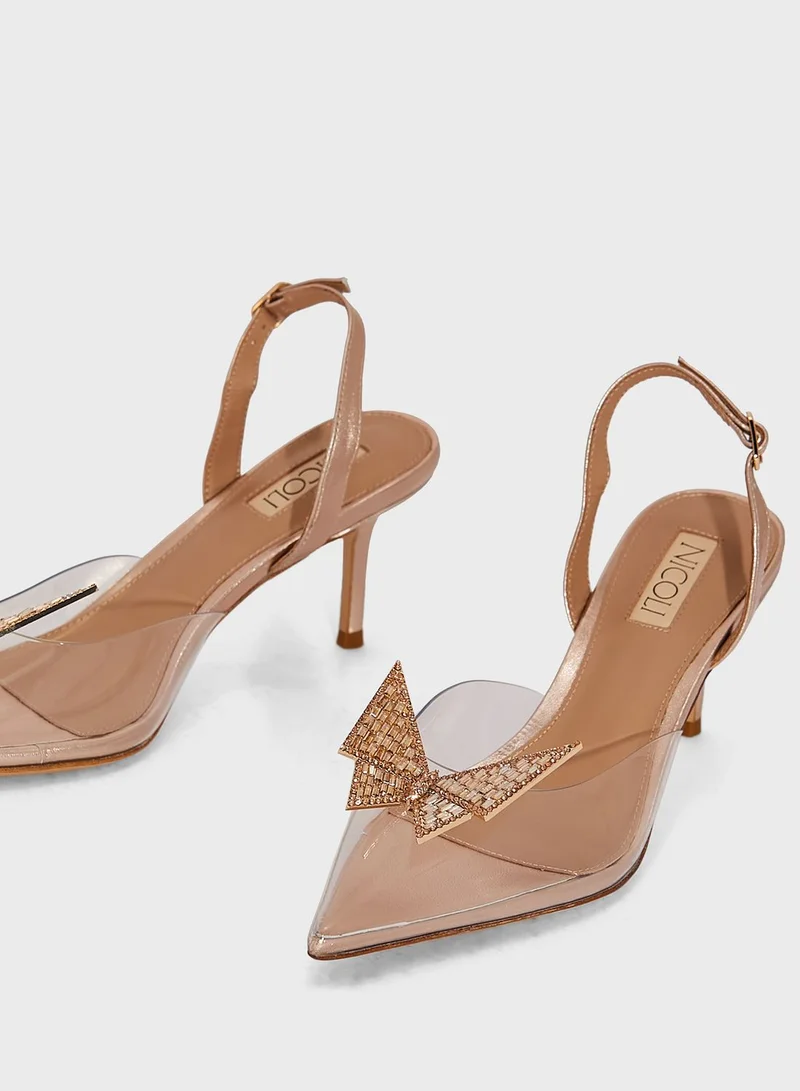 Nicoli Gwen Mid Heel Pumps