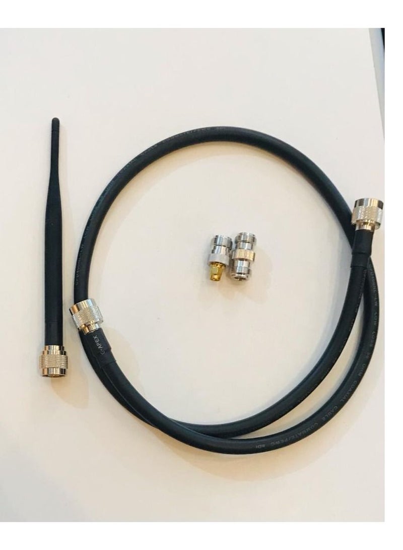 L-com هوائي LTE خارجي لشبكة GSM LTE 3G متعددة النطاقات مع كابل LMR 400 وموصل SMA M - Image 2