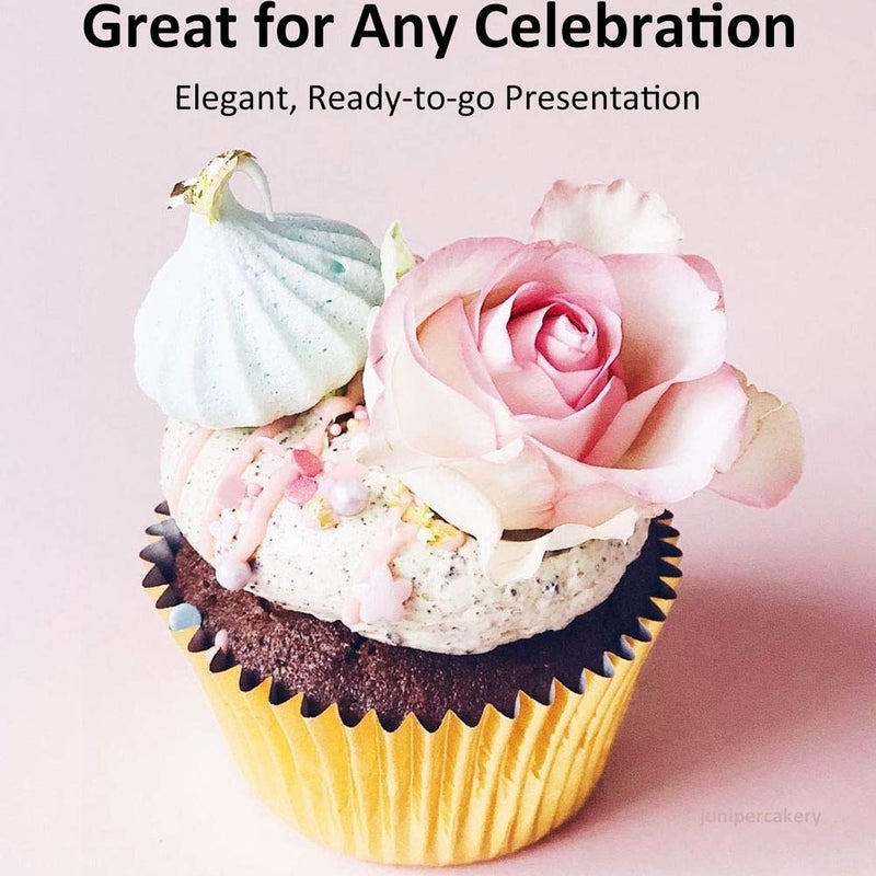 Caperci Standard Cupcake Liners Gold Foil Muffin Baking Cups 150-Pack - Premium Greaseproof & Sturdy Cupcake Papers - Image 2