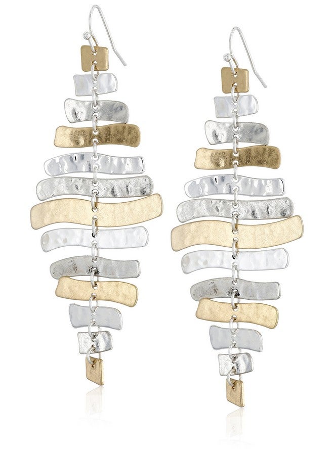 Robert Lee Morris Soho Prisma Twotone Sculptural Drop Earrings - Image 1