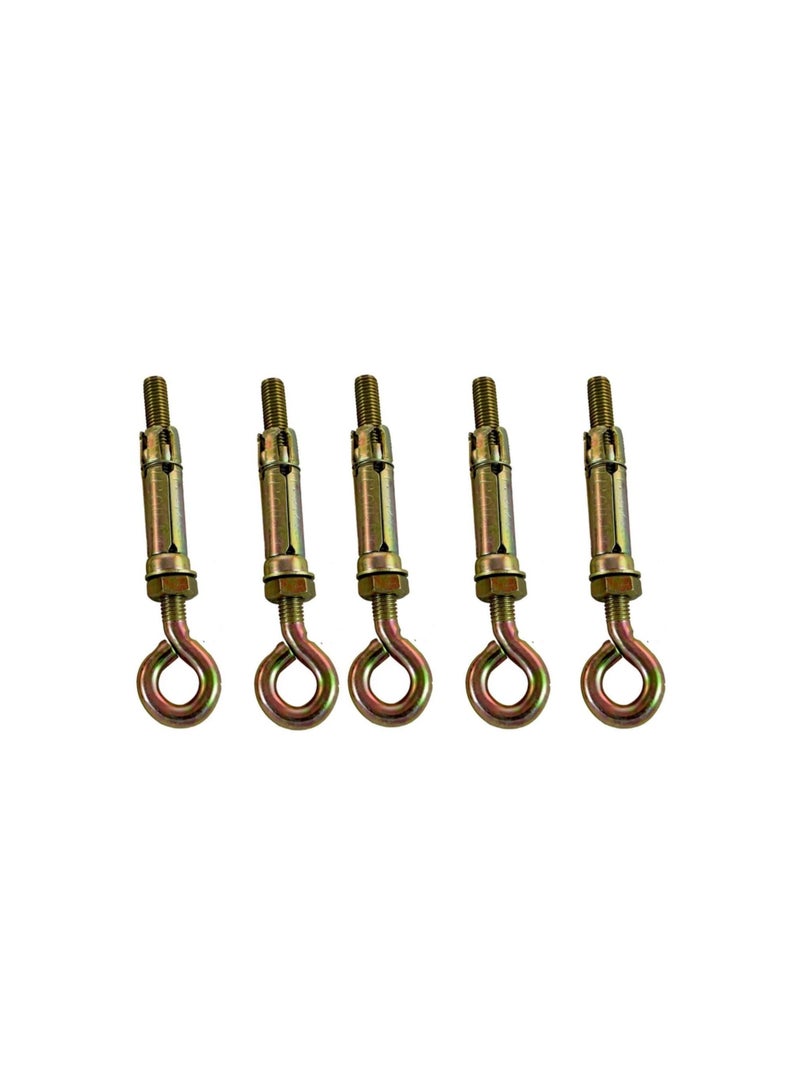 عالية القوة درع الغلاف المعدني مغلق هوك / خطاف العين | Open Hook Anchor Bolt Pack of 5 (مغلق HOOK ، 10 مم) - Image 2