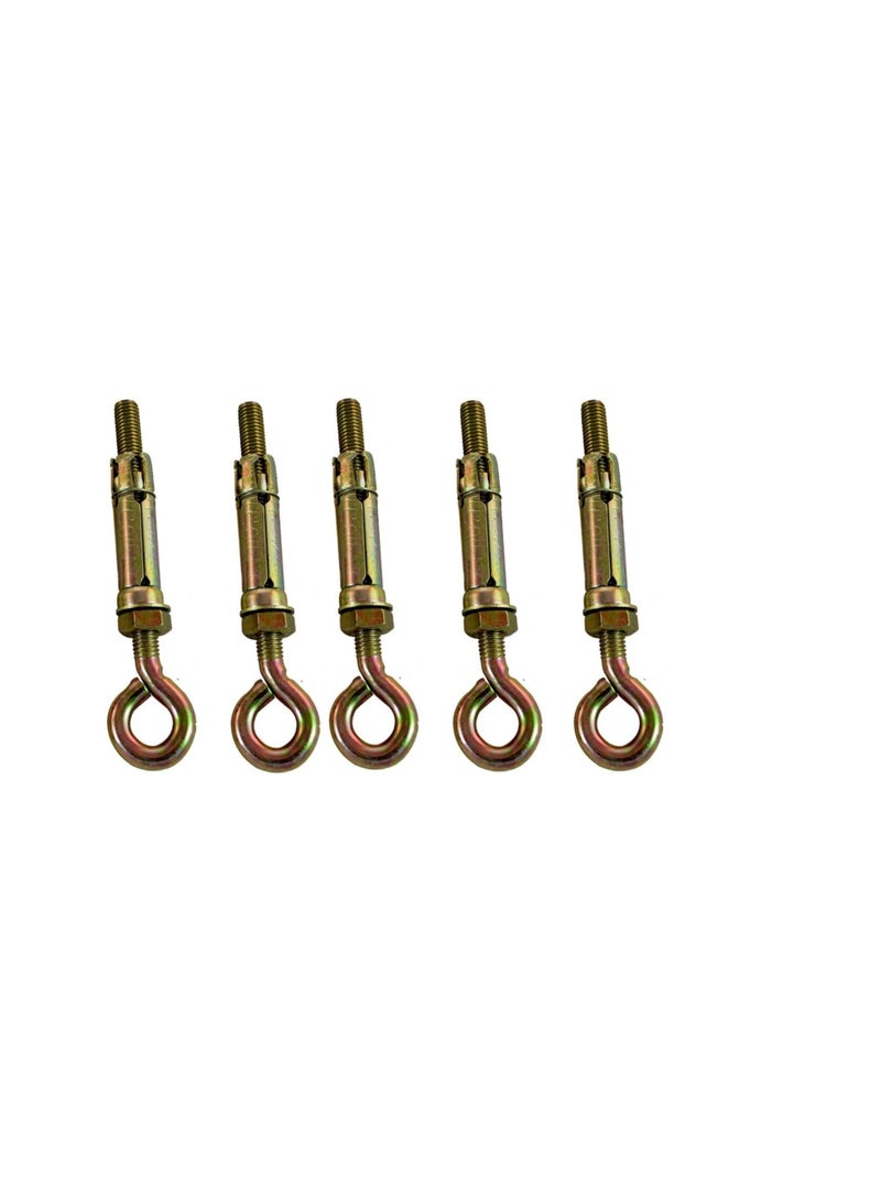 عالية القوة درع الغلاف المعدني مغلق هوك / خطاف العين | Open Hook Anchor Bolt Pack of 5 (مغلق HOOK ، 10 مم) - Image 1