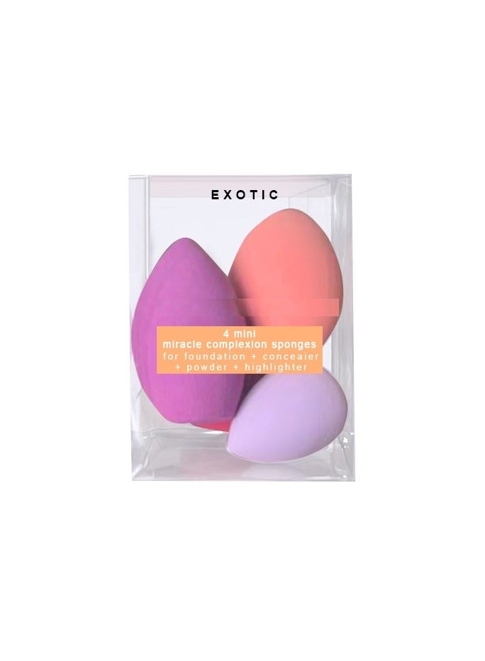 إكزوتك طقم إسفنجات ميني ميركل كومبليكشن – 4 قطع متعددة الألوان - Image 2